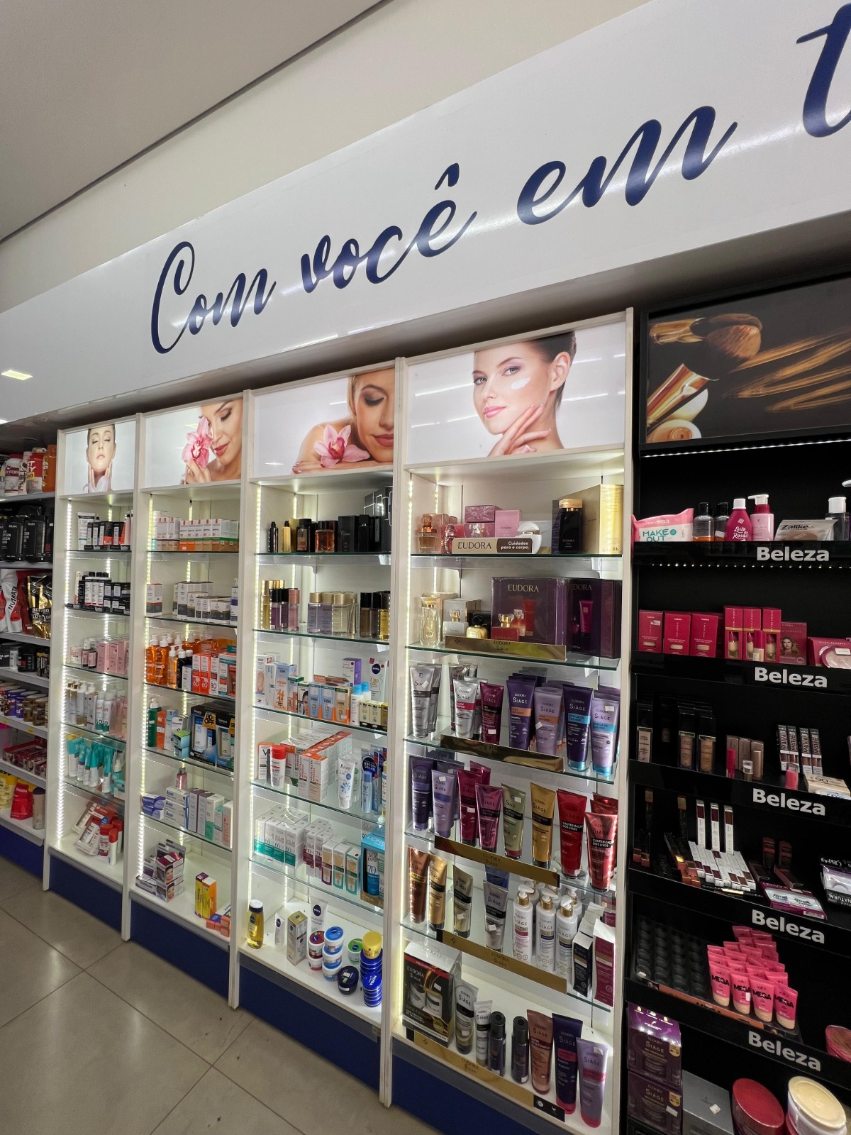 Seção de cosméticos