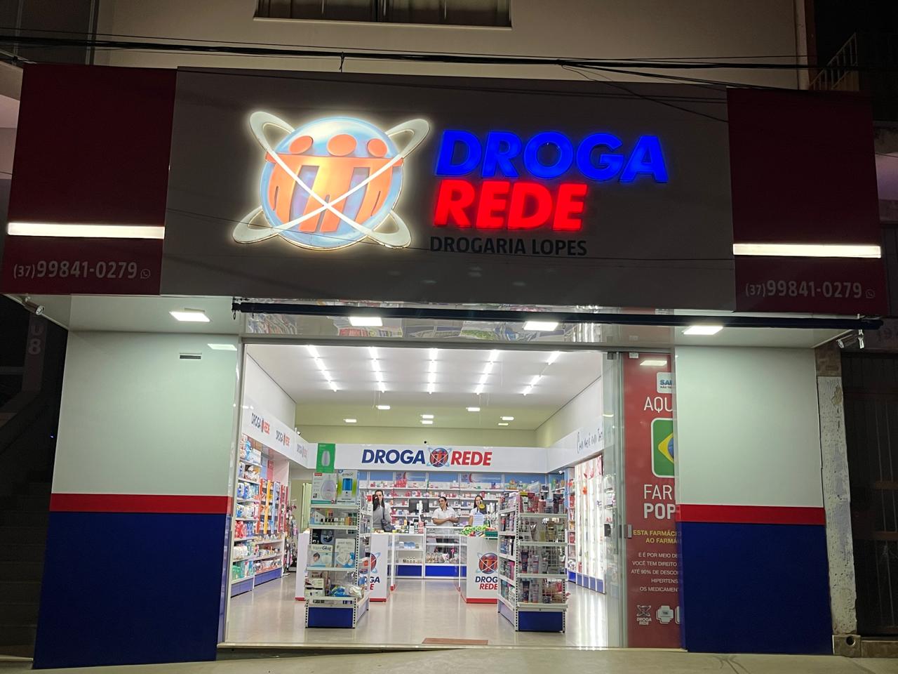 Fachada da Droga Rede Japaraíba